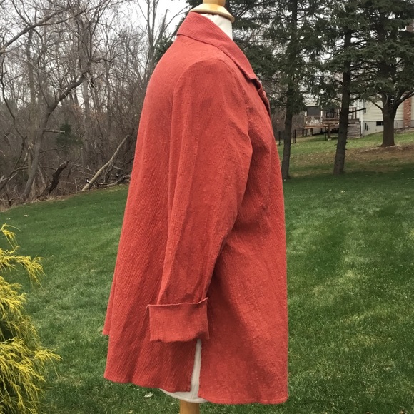 Marla Wynne Textured Button Down Tunic Shirt - Picture 2 of 11